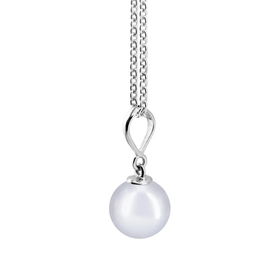 שרשרת כסף ופנינה Emma