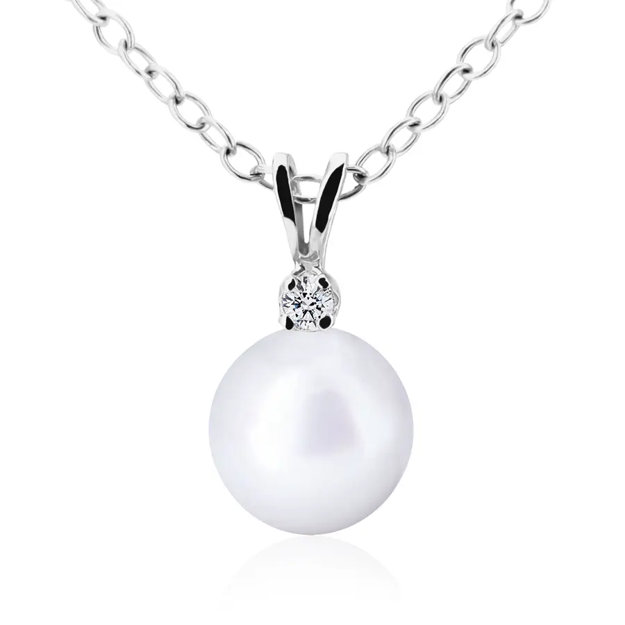 שרשרת כסף עם פנינה Ophelia