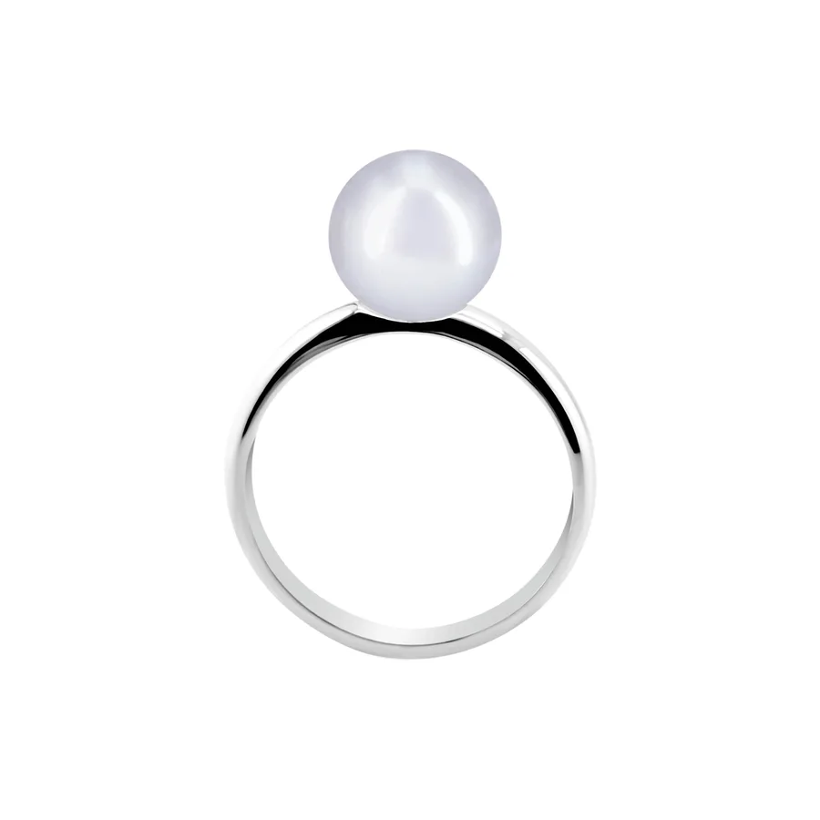 טבעת כסף עם פנינה Denise