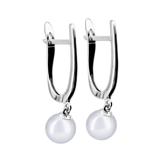 עגילי כסף עם פנינים Juliet